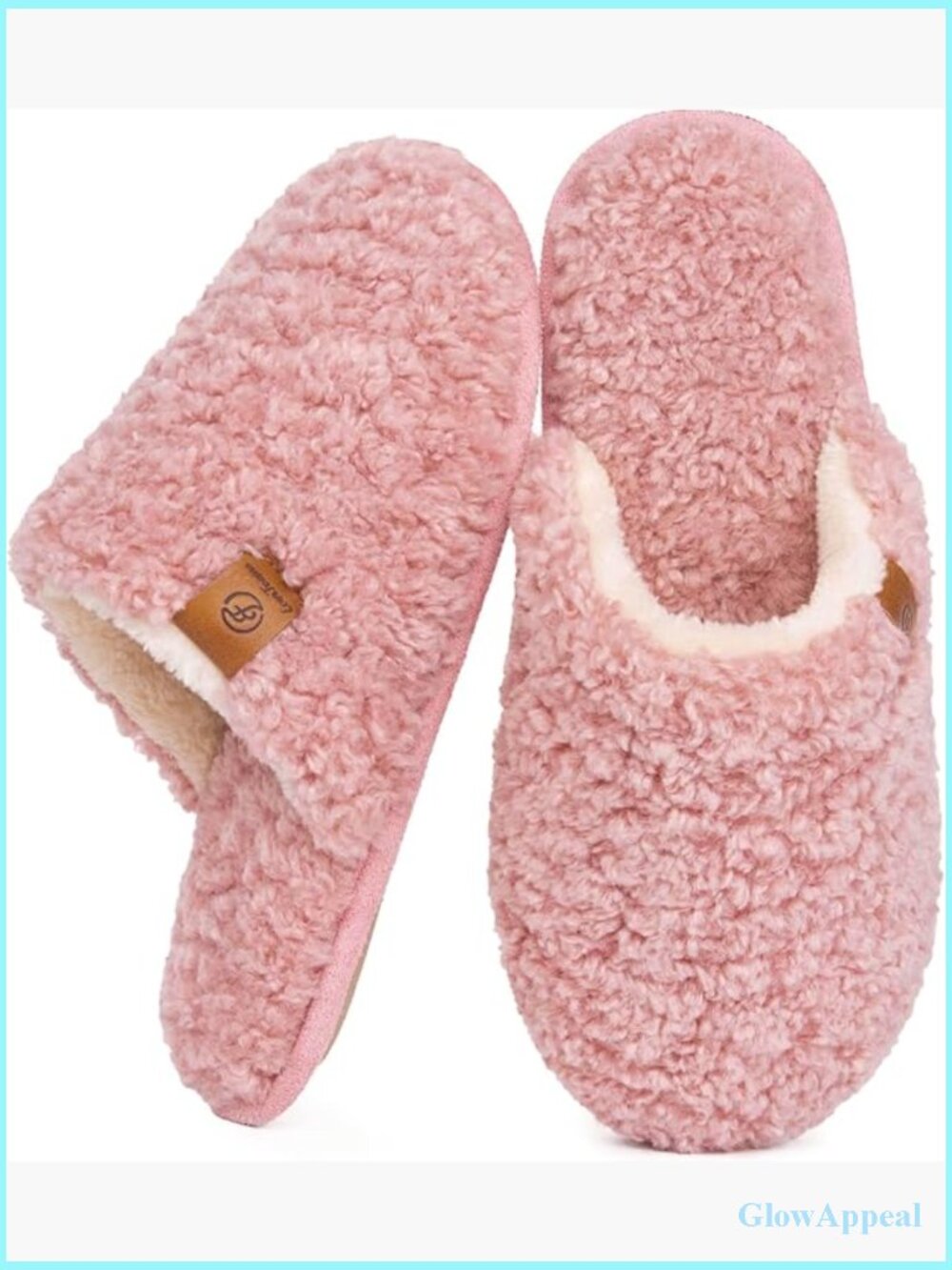 Women's Fuzzy Slip-on Slippers Memory Foam Indoor House Shoes